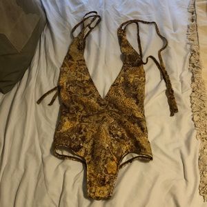 Lace one pice swimsuit